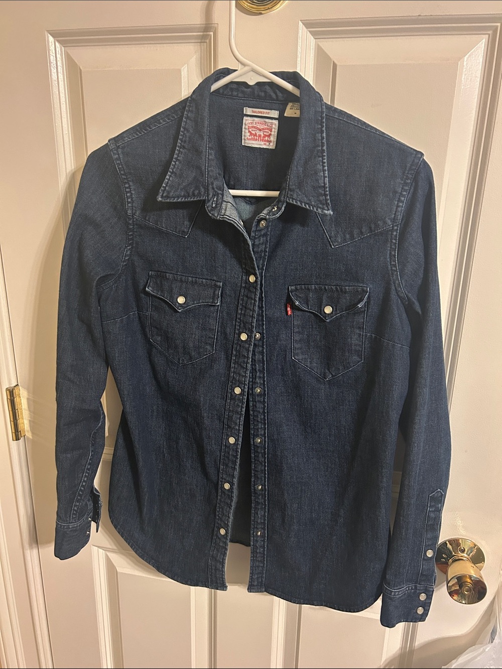 Levi's Navy Blue Denim Western Shirt